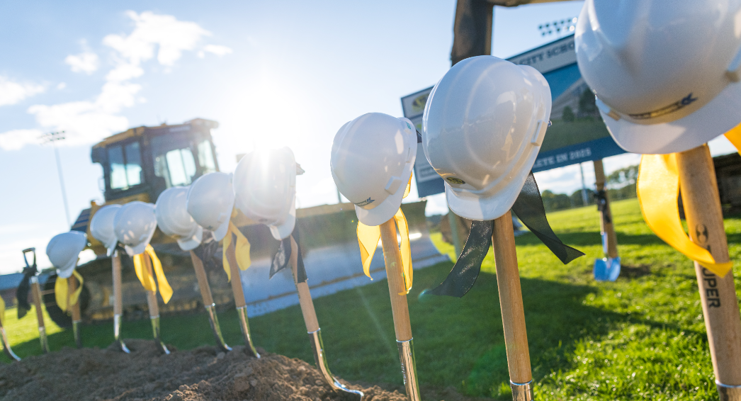 shovels breaking ground