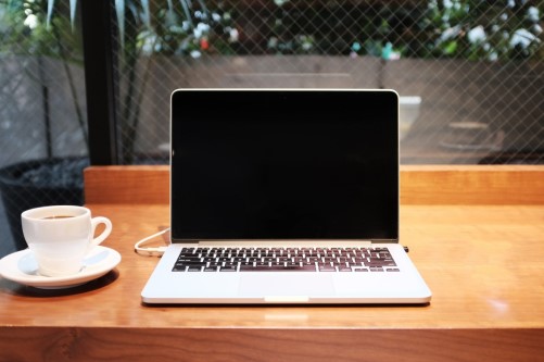 laptop on desk